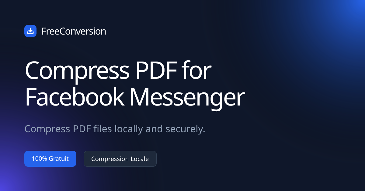 Compress PDF for Facebook Messenger | Reduce Facebook Messenger File ...